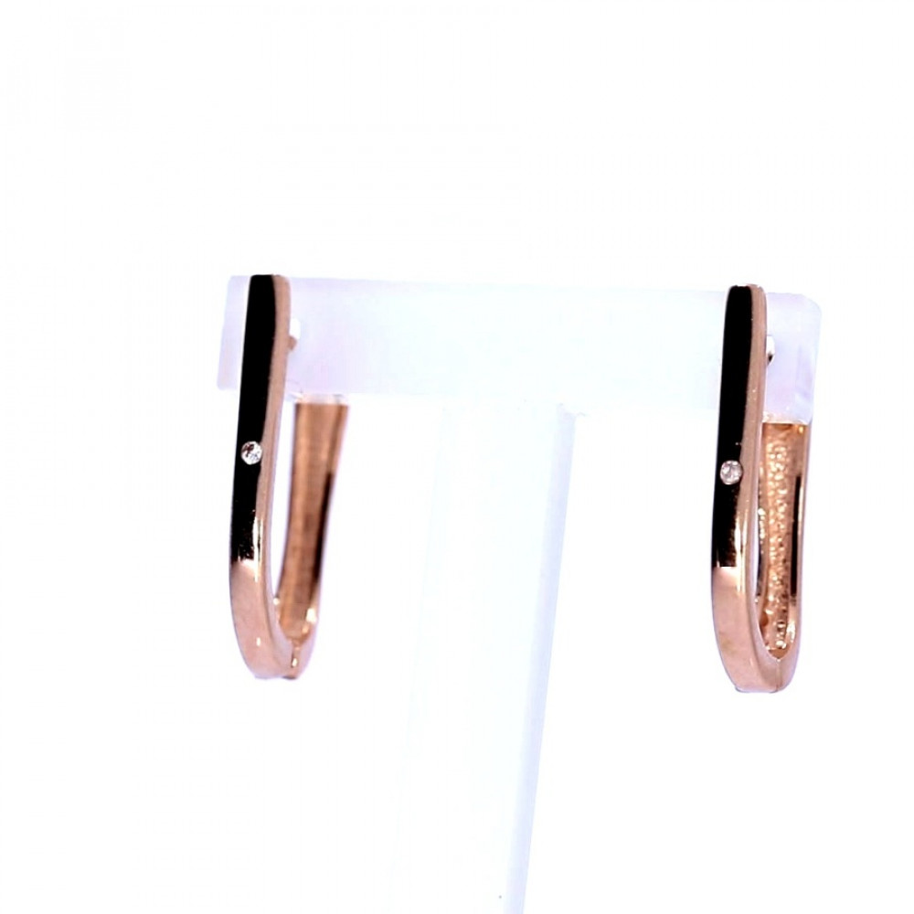 Tsirkooniga kuldkõrvarõngad