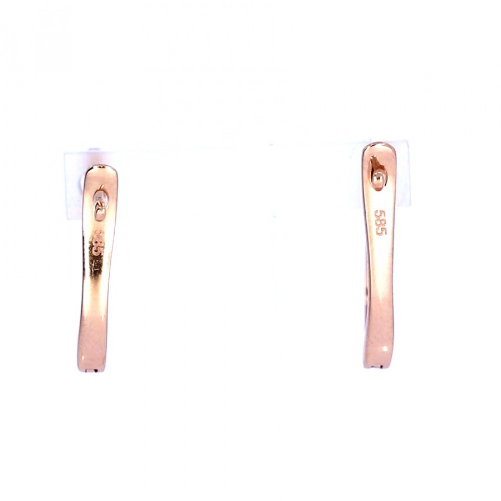 Tsirkooniga kuldkõrvarõngad