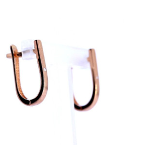 Tsirkooniga kuldkõrvarõngad