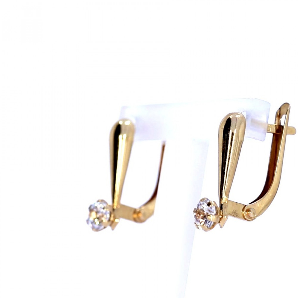 Auksiniai auskarai su cirkoniu