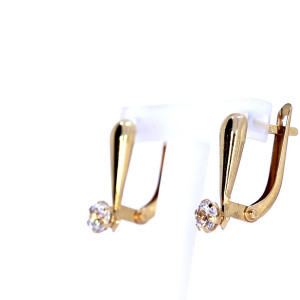 Auksiniai auskarai su cirkoniu