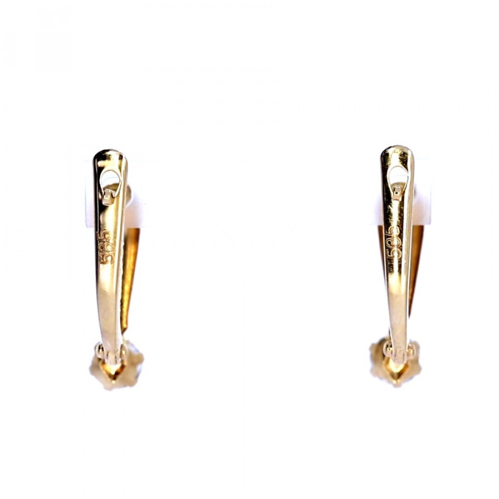 Auksiniai auskarai su cirkoniu