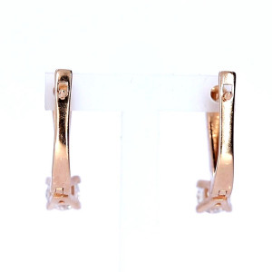 Auksiniai auskarai su cirkoniu