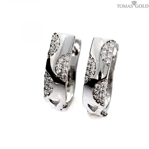 Auksiniai auskarai su cirkoniu