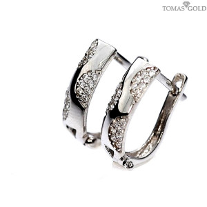 Auksiniai auskarai su cirkoniu