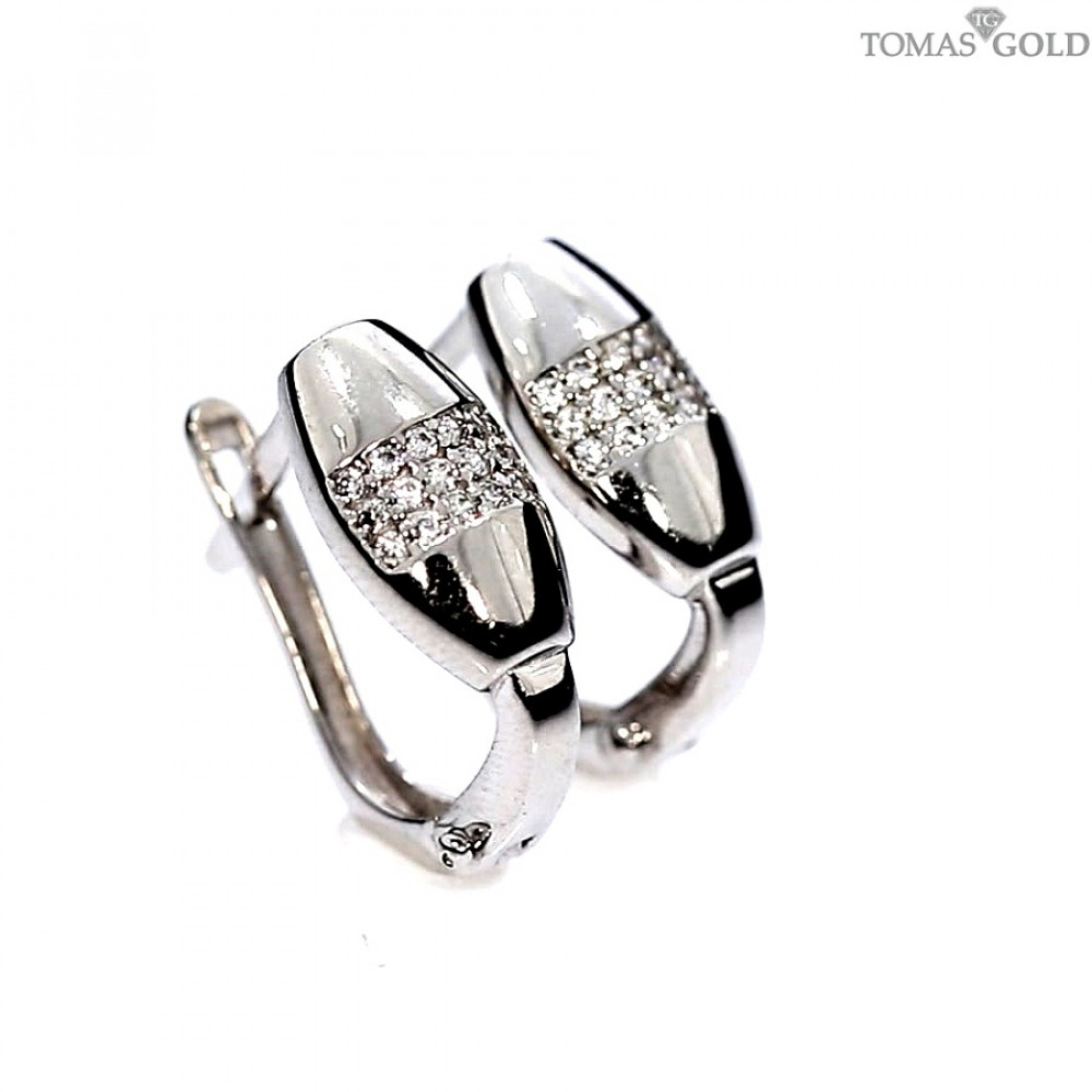 Auksiniai auskarai su cirkoniu