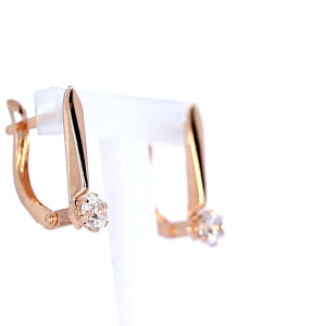 Auksiniai auskarai su cirkoniu