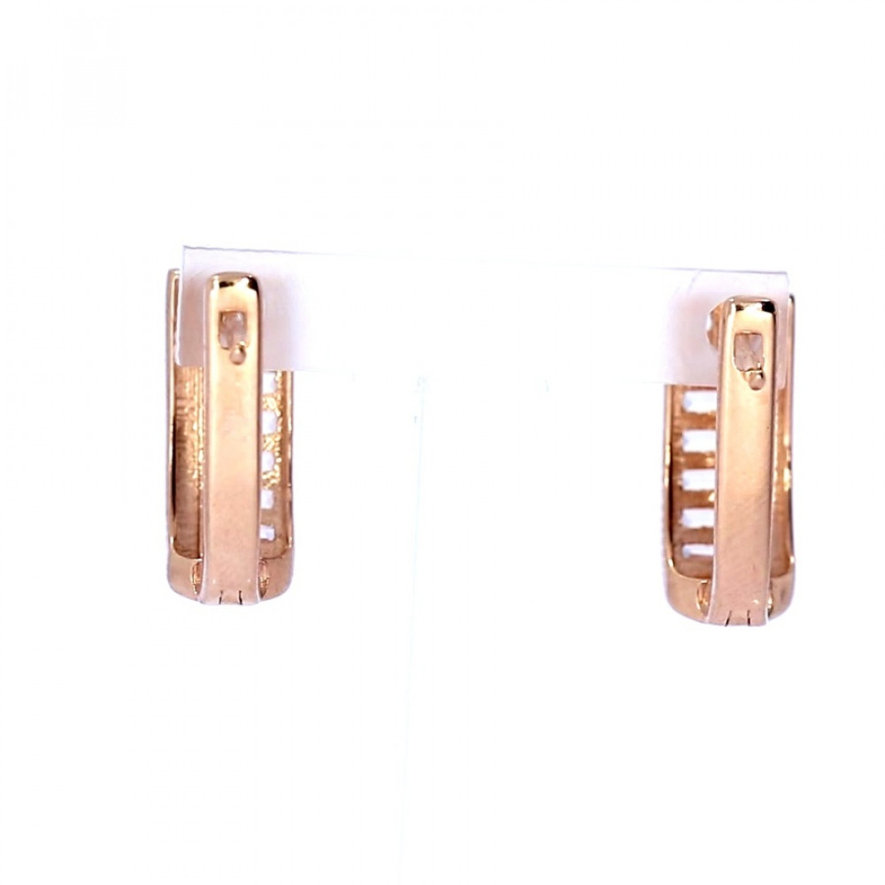 Auksiniai auskarai su cirkoniu