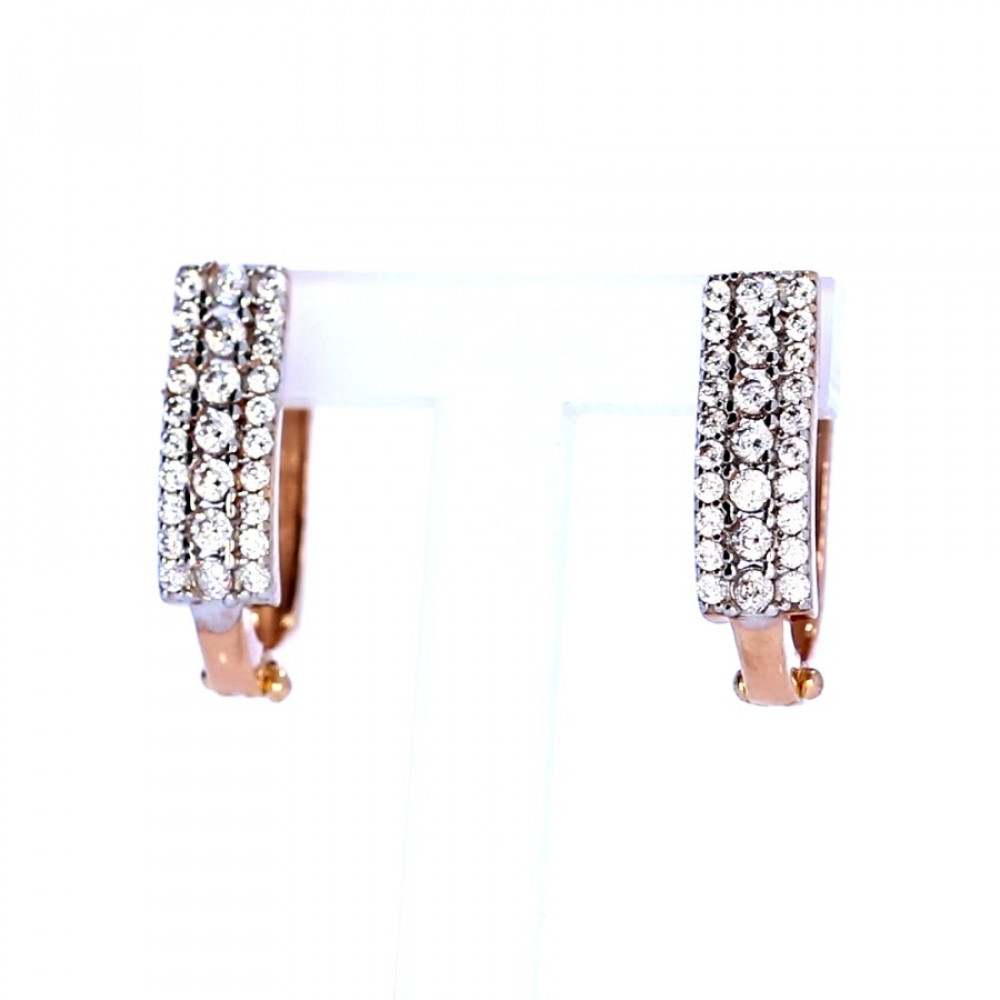 Auksiniai auskarai su cirkoniu