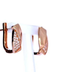 Auksiniai auskarai su cirkoniu