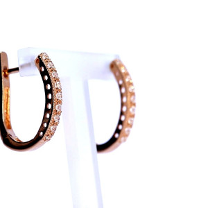 Auksiniai auskarai su cirkoniu