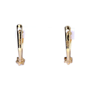 Золотые серьги с цирконом