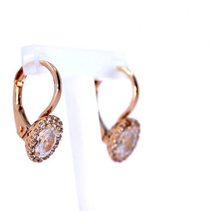 Auksiniai auskarai su cirkoniu