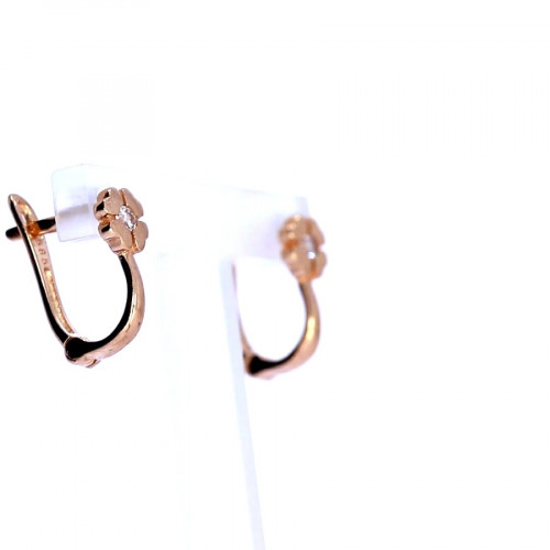 Tsirkooniga kuldkõrvarõngad