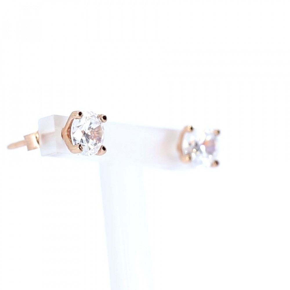 Auksiniai auskarai su cirkoniu