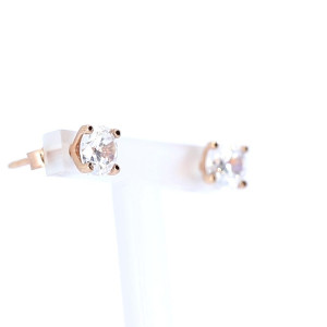 Auksiniai auskarai su cirkoniu