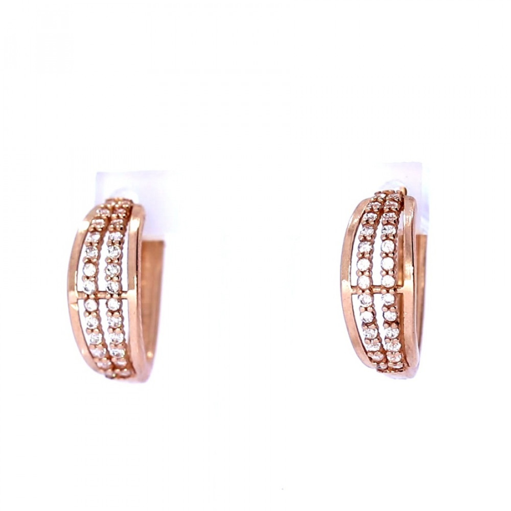 Auksiniai auskarai su cirkoniu