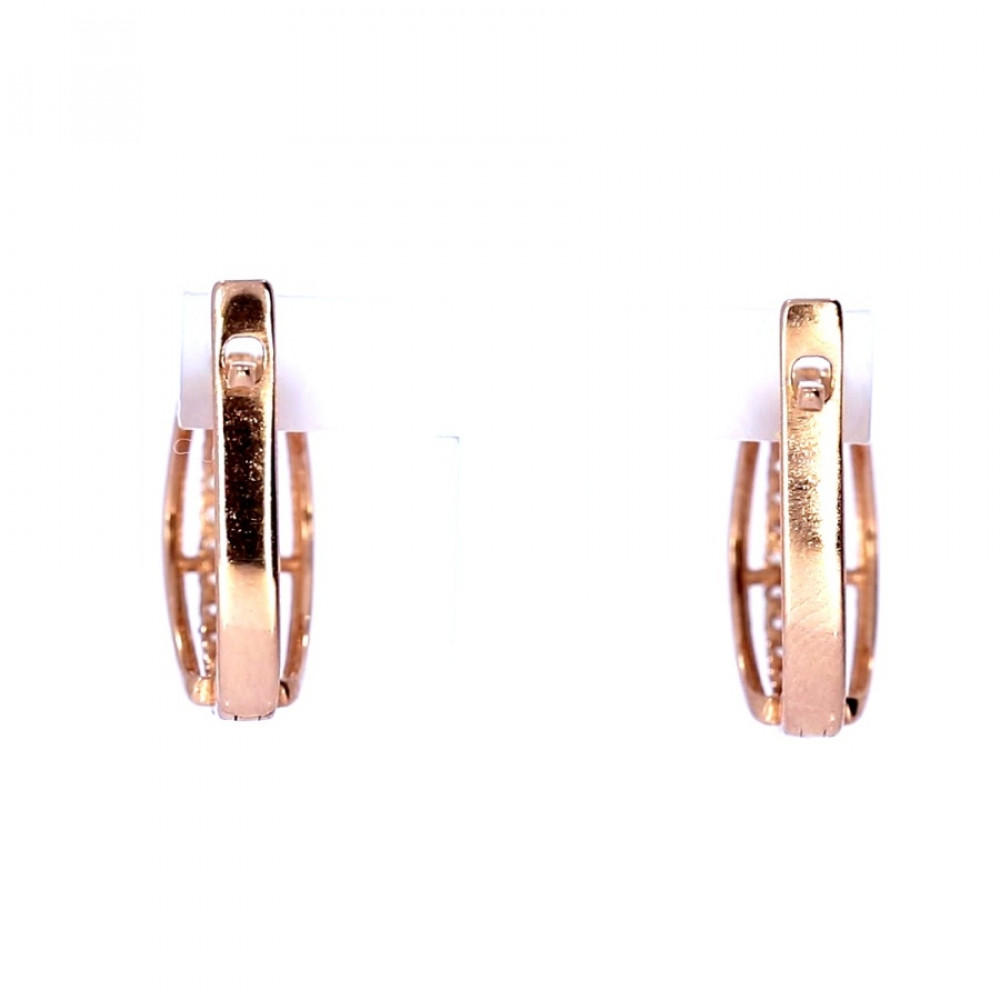 Auksiniai auskarai su cirkoniu