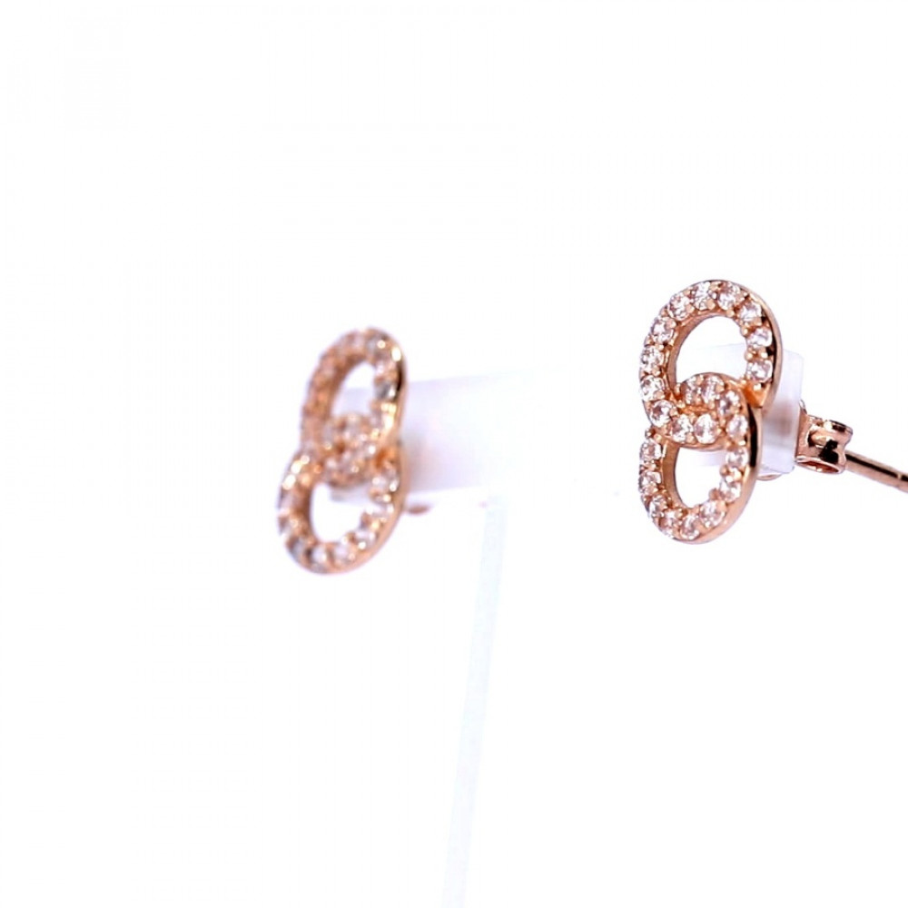 Auksiniai auskarai su cirkoniu