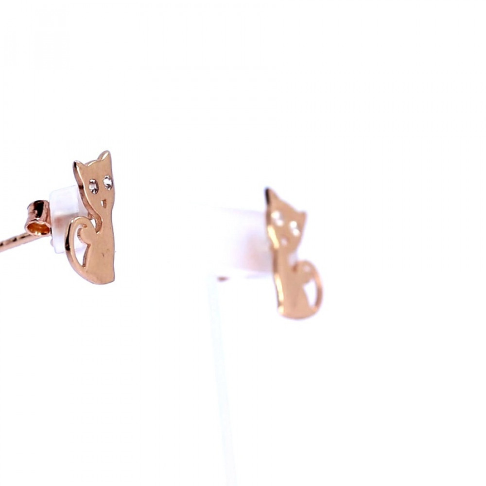 Auksiniai auskarai su cirkoniu