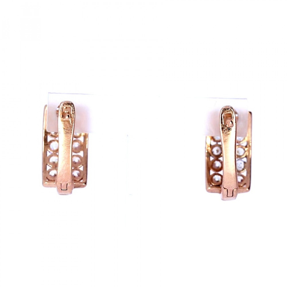 Auksiniai auskarai su cirkoniu