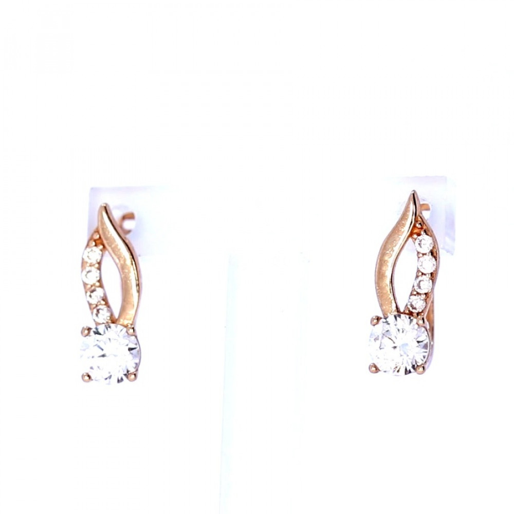 Auksiniai auskarai su cirkoniu