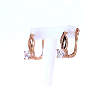 Auksiniai auskarai su cirkoniu