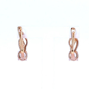 Auksiniai auskarai su cirkoniu