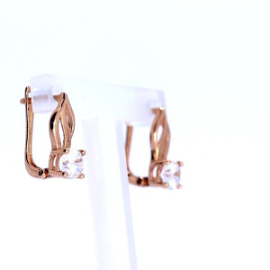 Auksiniai auskarai su cirkoniu