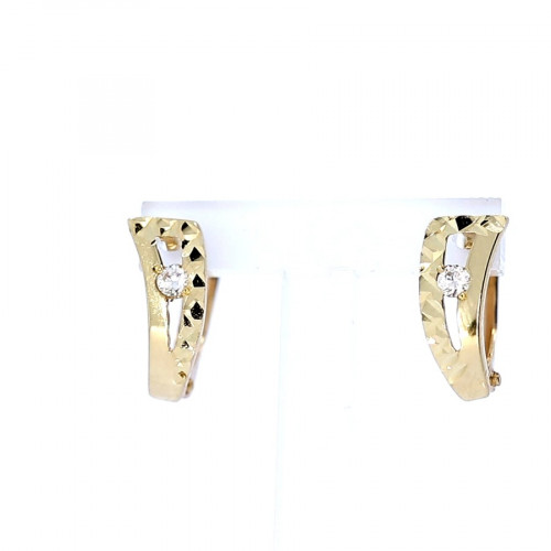 Auksiniai auskarai su cirkoniu