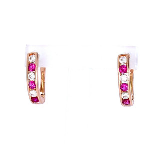 Auksiniai auskarai su cirkoniu