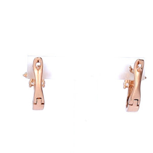 Золотые серьги с цирконом