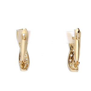 Auksiniai auskarai su cirkoniu