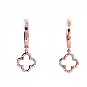 Золотые серьги с цирконом