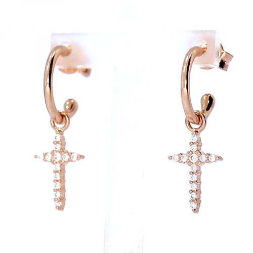 Auksiniai auskarai su cirkoniu