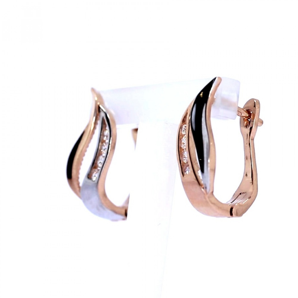 Auksiniai auskarai su cirkoniu