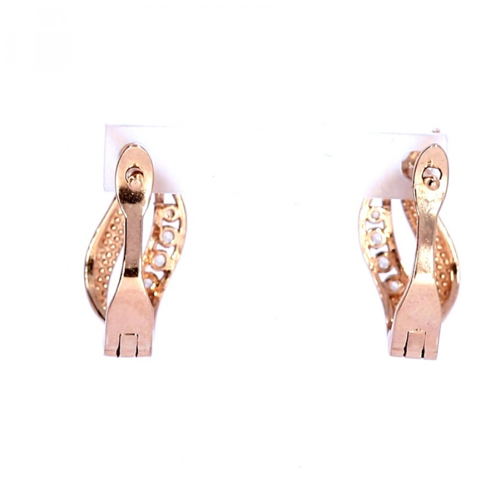 Auksiniai auskarai su cirkoniu