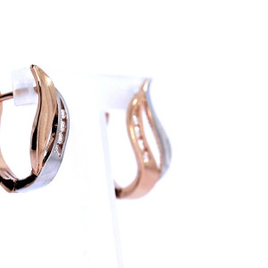 Auksiniai auskarai su cirkoniu