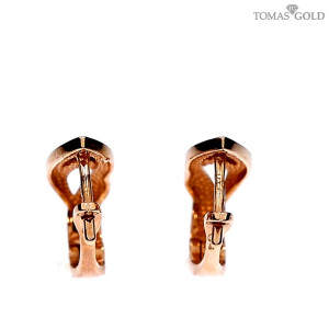 Auksiniai auskarai su cirkoniu