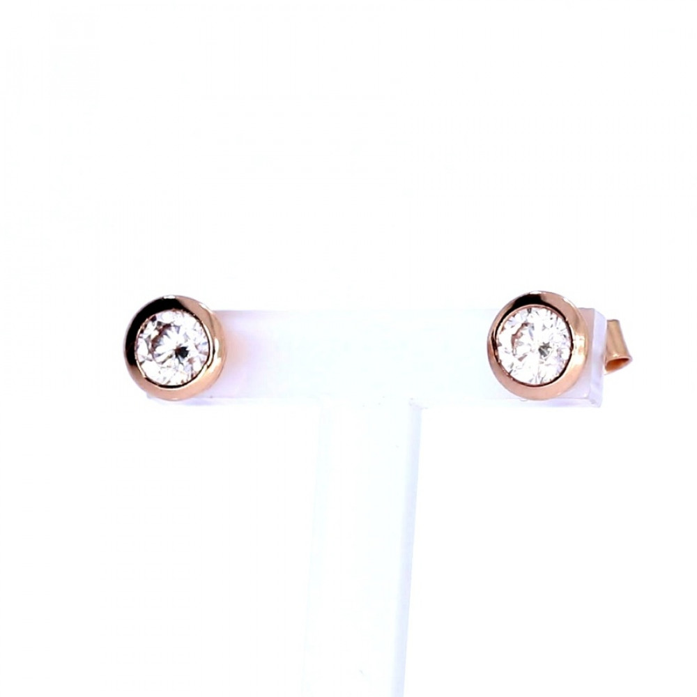 Auksiniai auskarai su cirkoniu