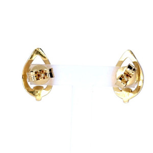 Auksiniai auskarai su kultivuotu perlu