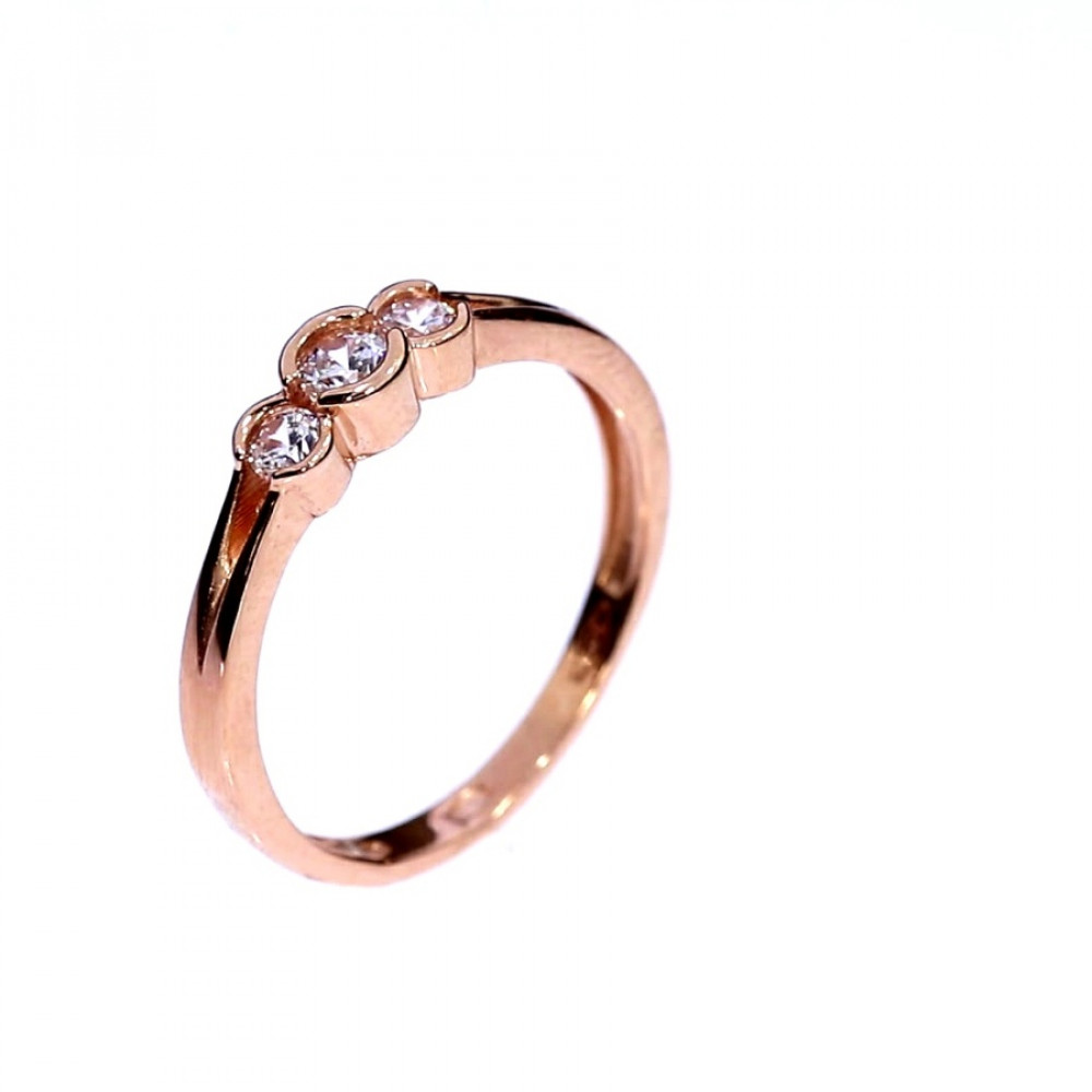 Золотое кольцо с цирконом