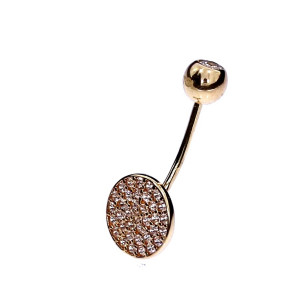 Auksinis auskaras į bambą