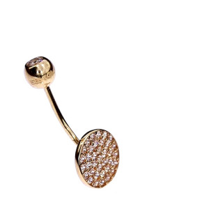 Auksinis auskaras į bambą