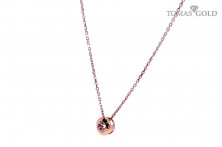 Gold chain with zircon