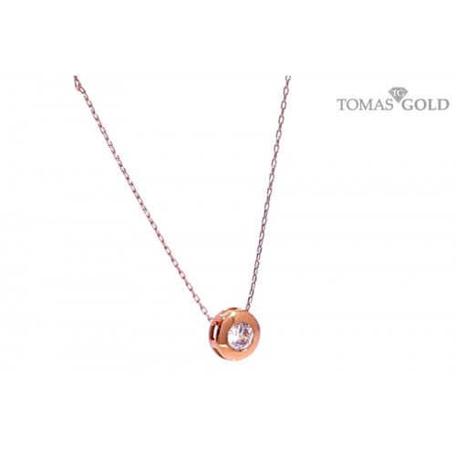 Kuldkaelakett tsirkoonidega