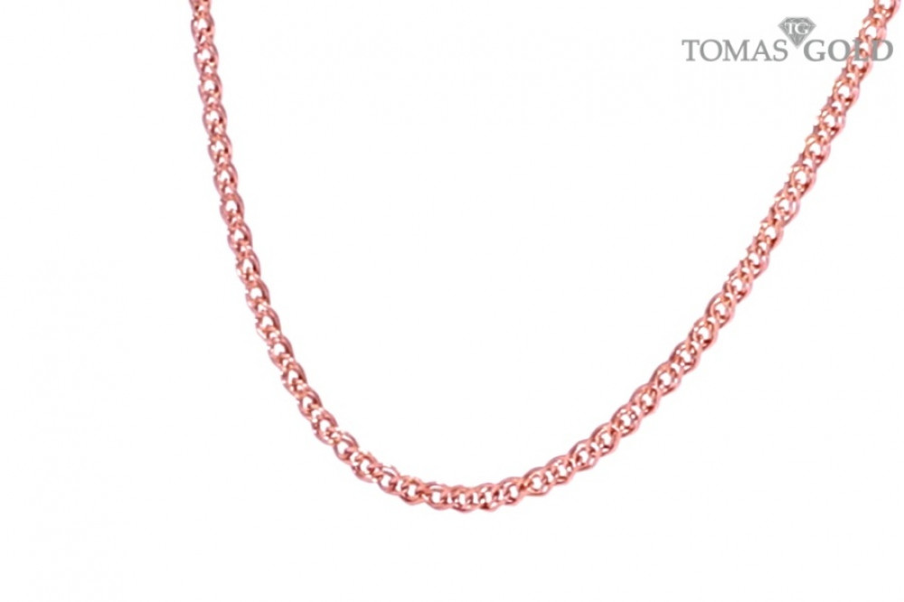 Auksinė Mona Liza pynimo grandinėlė