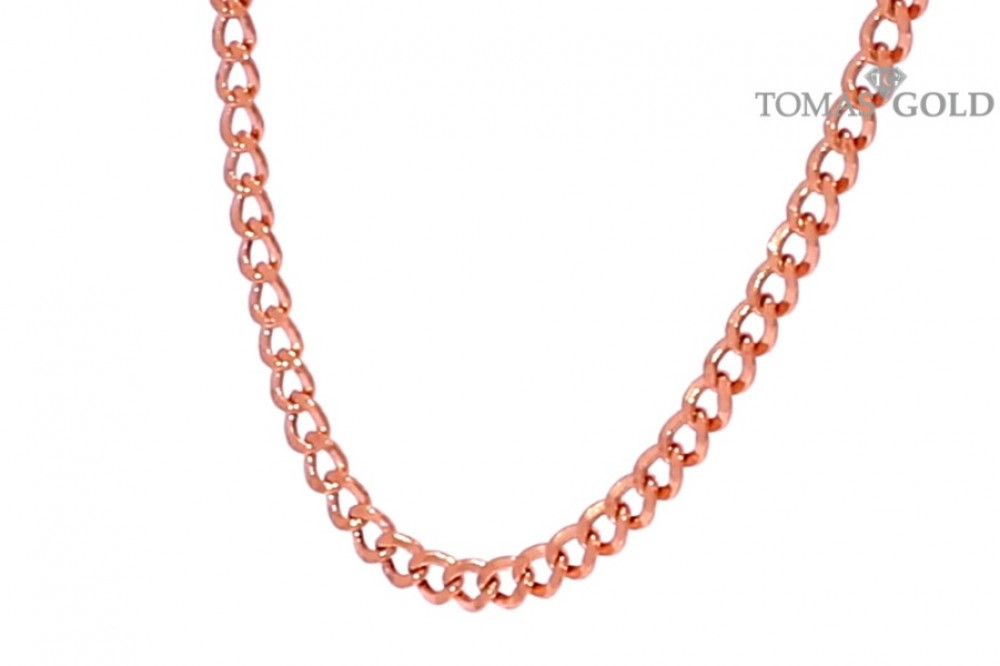 Gold gourmet weave chain