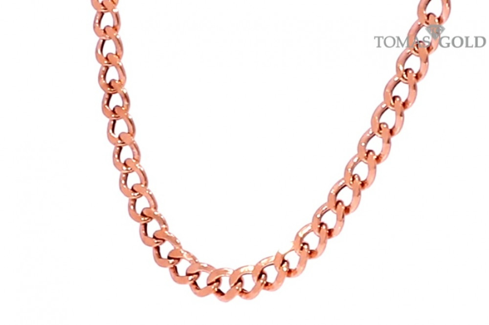 Gold gourmet weave chain
