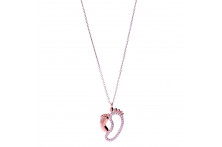 Gold chain with zircon